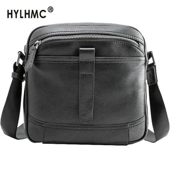 

2020 New Style Leather Shoulder-bag Messenger Bag Men's Casual Retro Men Full-grain Leather Soft Leather Shoulder Bag Fashion