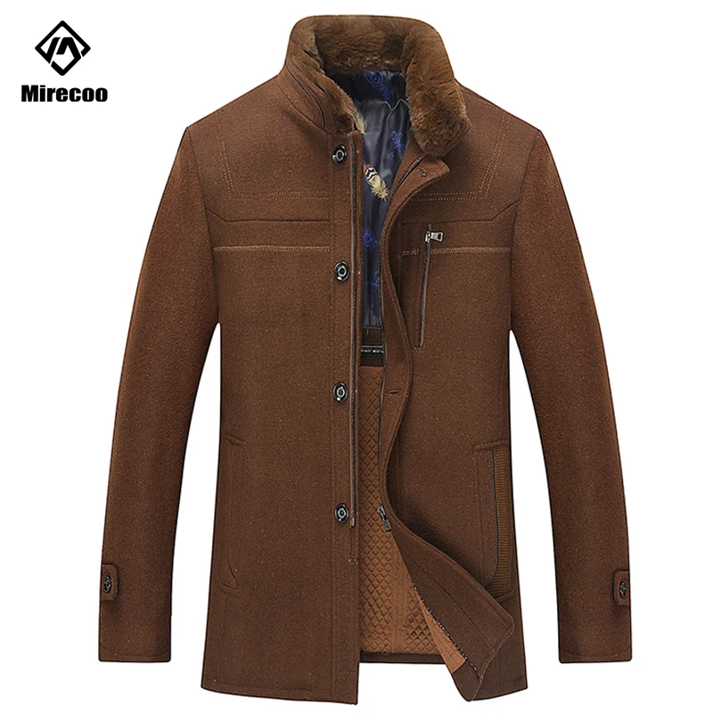 2019 Fashion Men's Wool Coat Winter Warm Solid Color Long Trench Jacket Male Single Zipper Business Casual Overcoat Parka Brand 2019 Fashion Men's Wool Coat Winter Warm Solid Color Long Trench Jacket Male Single Zipper Business Casual Overcoat Parka Brand