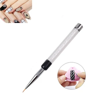 

1Pc Transparent Nail Art Drawing Pen Hook Flower Carving Nail Pen Beauty Makeup Manicure Tool New Women Dropshipping