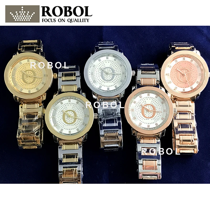 

RLLEN Stainless Steel Men's and Women's Couples Quartz Watches Fashion Luxury Jewelry Gift Temperament Elegant Exquisite