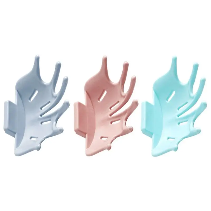 

3pcs Storage Rack Durable Bathroom Soap Rack Plastic Soap Rack Wall Mounted Soap Rack Soap Storage Hanging Rack