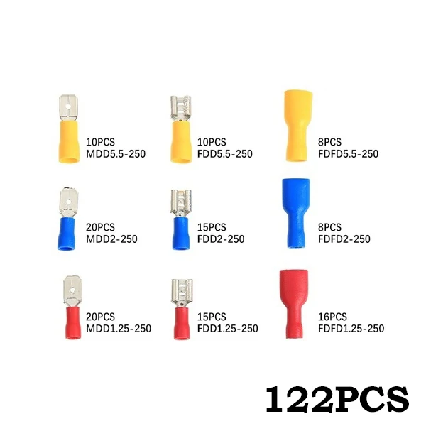 Conjunto de terminais de crimpagem sortidos, 1200