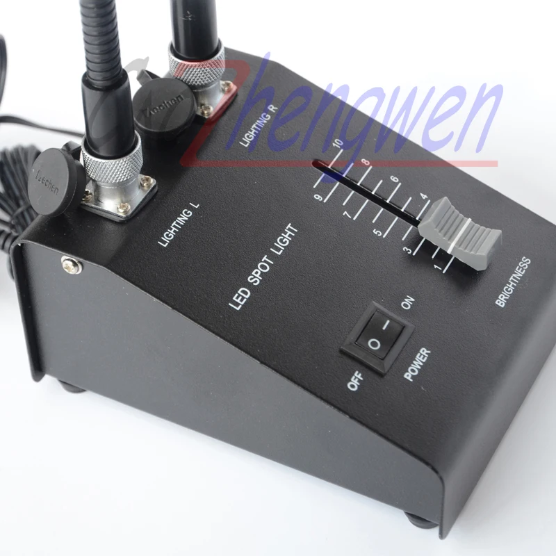 US $103.19 FYSCOPE 6 Watt LED Dual Gooseneck Illuminator Powerful LED Dual Gooseneck Microscope Illuminator Light