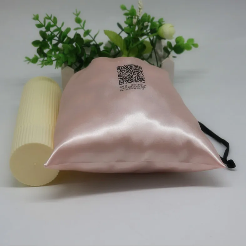 

High quality 7*9cm satin drawstring bag pouch satin fabric jewelry drawstring bag custom logo for jewelry gift