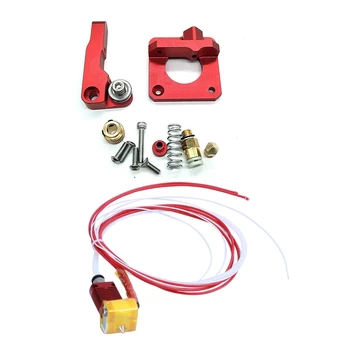 

Aluminum MK8 Drive Feed for Creality CR-10, CR-10S, CR-10 S4 & Hot End Kit MK8 0.4mm Nozzle with Aluminum Heating Block