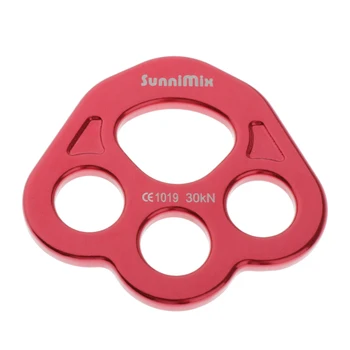 

Rigging Plate, Rigging Plate Climbing Aluminum Bear Paw Rigging Multi Anchor Plate for Multi-Point Anchoring, 27KN