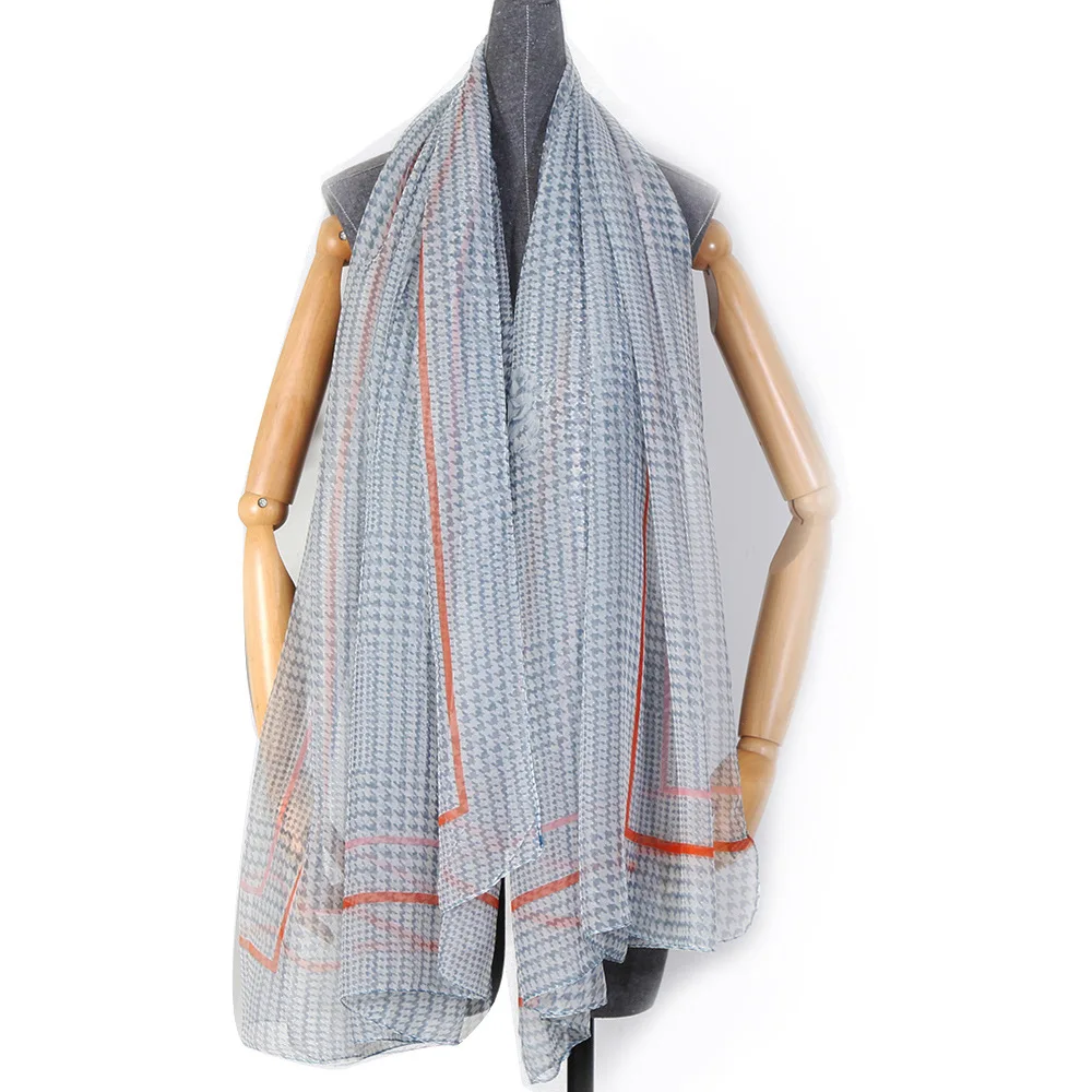 Fashion Chiffon Scarves Ice Silk Scarf Women 180*140cm Large Long Soft Sunscreen Scarf Scarves Wrap Beach Shawl