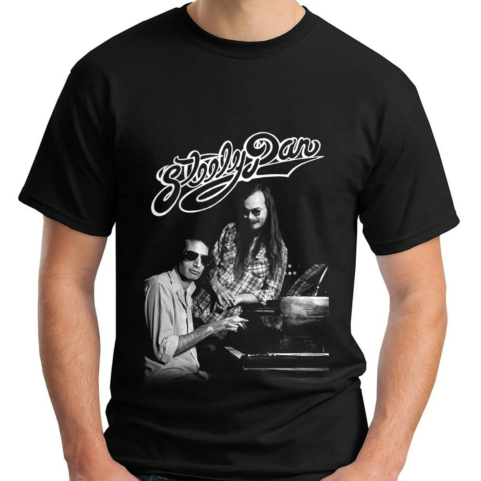 Новая мужская черная футболка Steely Dan Pop Rock Band Music Legend размер S-5XL | Мужская одежда