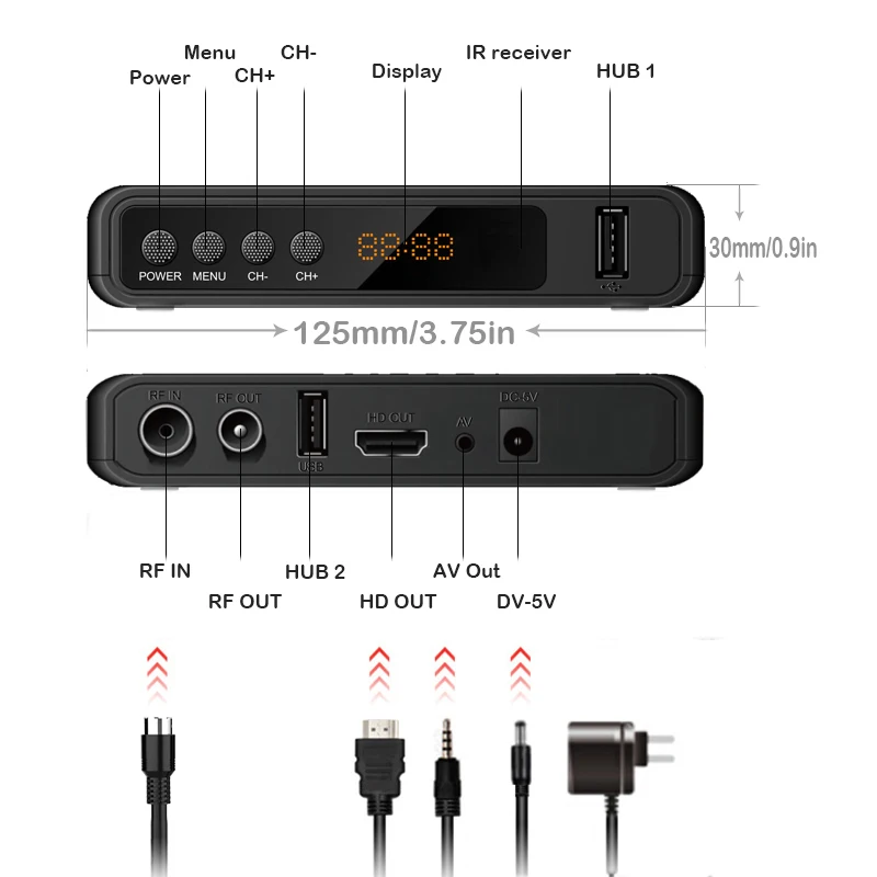 Receptor TDT Klack RICD1230 Sintonizador DVB-T2, USB GRABADOR, HDMI,  EUROCONECTOR – Klack Europe