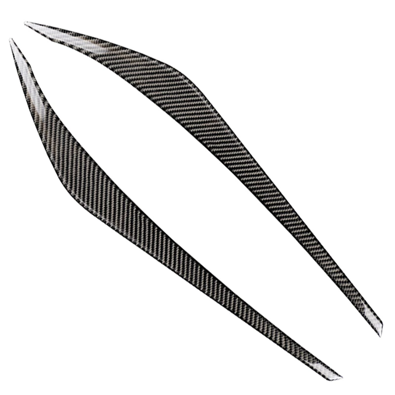 

1 Pair Car Headlight Eyeline Point Molding Carbon Fiber Decoration Trim Cover For Hyundai Elantra Ad 2016 2017 2018 Car Styling