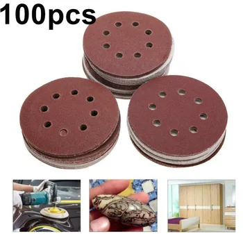 

100pcs Sanding disc 125mm Mix Grit Abrasive Silicon carbide Hook & Loop