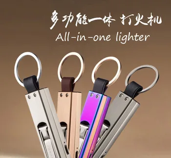 

usb charging lighter windproof creative multifunctional ultra-thin boutique men's personalized cigarette lighter tide