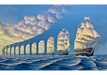 

R.G. optical illusion silk poster home decoration painting wall sticker