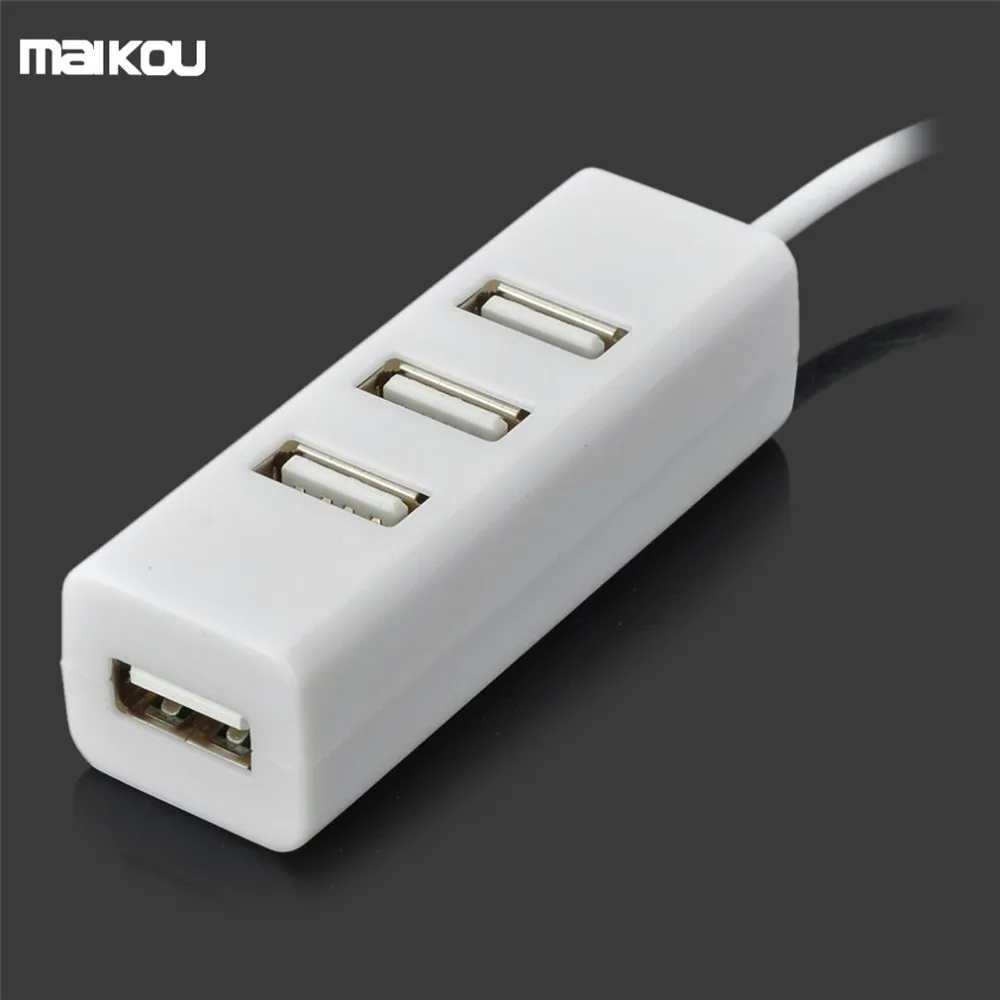 Maikou 4 порта USB концентратор высокая скорость передачи USB 2,0 концентратор адаптер Портативный USB разветвитель для ноутбука ноутбук ПК