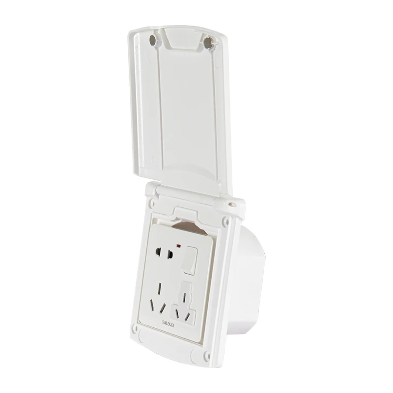 RV modified warehouse door external mains borrowing power socket door waterproof 86 boxes borrowing power socket