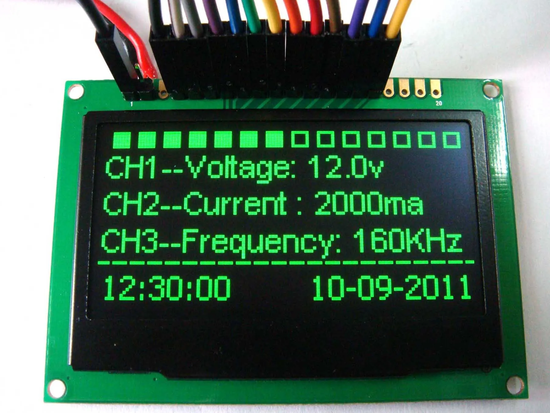 

2,4 2,42 дюймов 128x64 SSD1309 модуль OLED дисплея (белый, зеленый, желтый, синий)