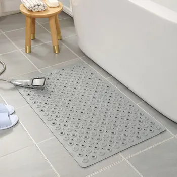 

Bathroom Non-Slip Foot Pad With Suction Cup Shower Bathtub Rubber Toilet Massage Foot Pad Good Drainage Double Side Protection