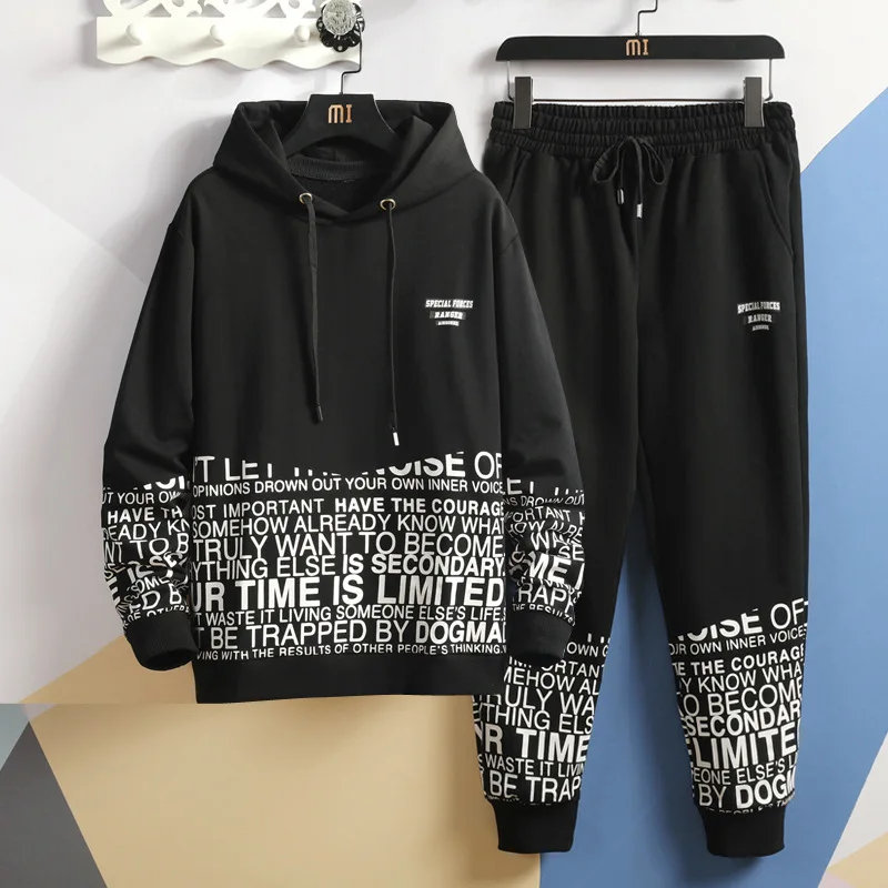 

Spring, Autumn And Winter New Style Quality Men's Casual Hooded Set, Fashion, Korean-style MEN'S Sport Suit