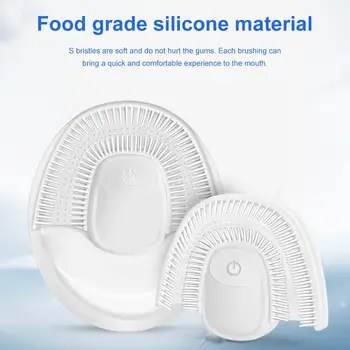 

Electric Sonic Toothbrush 360 Degree Automatic Sonic Toothbrush U-type Waterproof Lazy Smart Silicone Toothbrush