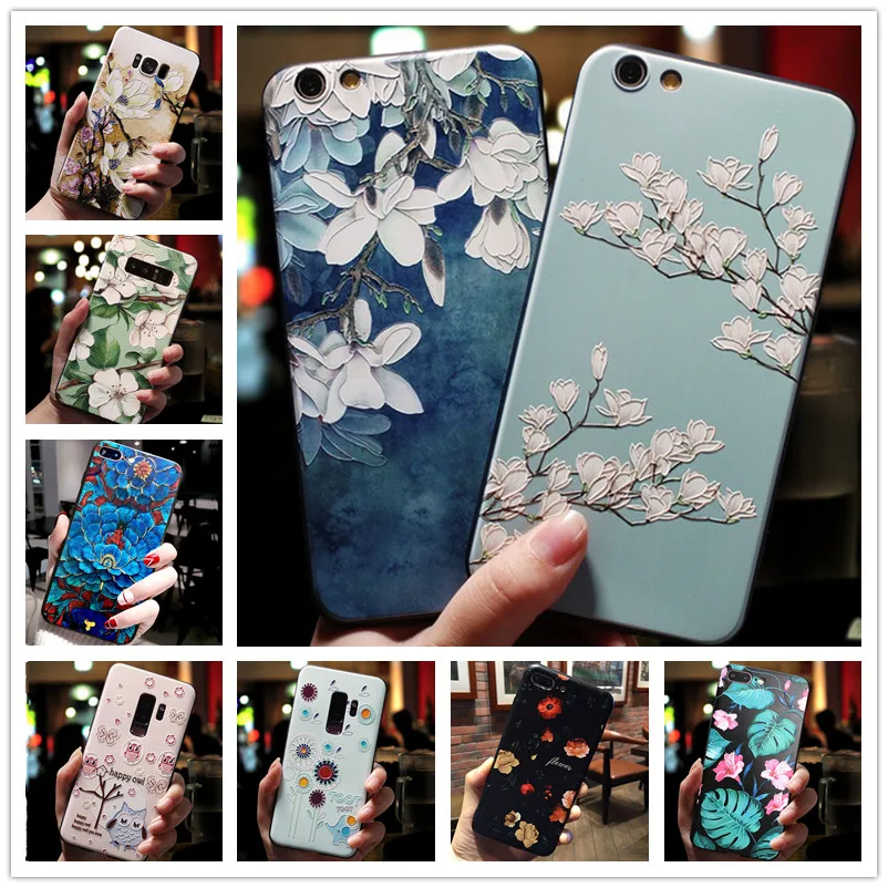 

For OPPO A39 A57 Case 3D Flower Emboss Silicone Phone Cases For OPPO Neo 7 A33 A71 A83 A73 Cover Soft For OPPOA57 A 39 neo7