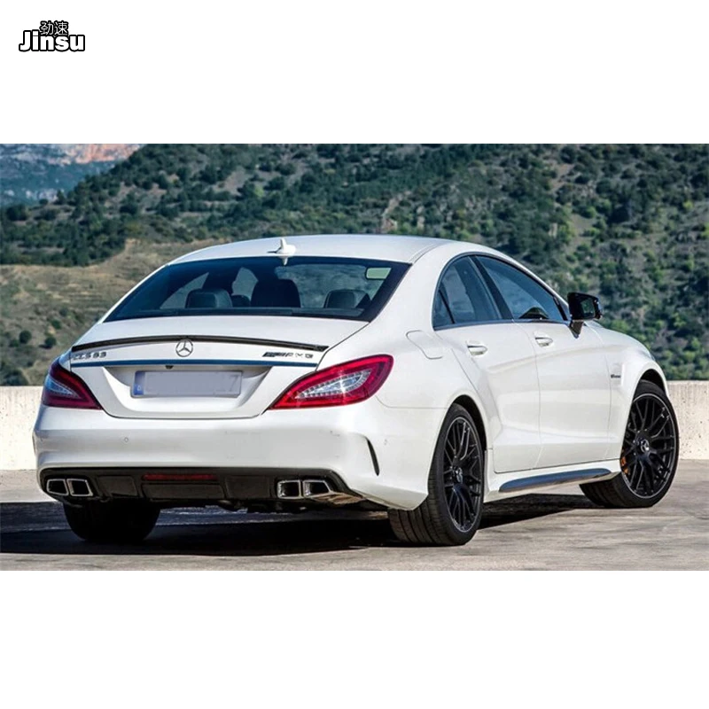 Спойлер для багажника AMG из ПУ кожи benz cls class cls300 400 cls350 cls500 2012 2017 W218 cls63|Спойлеры и