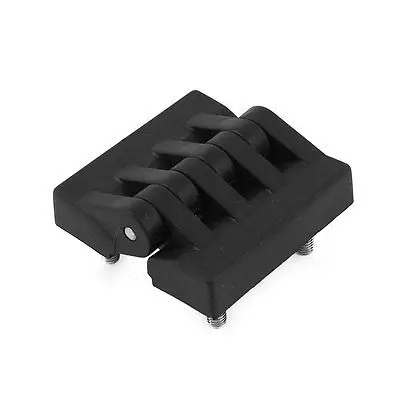 

M6 Thread Dia 40 x 35mm Screw Distance Industrial Nylon Hinge Black