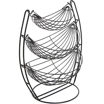 

European-Style Wrought Iron Fruit Basket, Removable Fruit Basin, Fruit Storage Basket, Three-Layer Fruit Cradle, Home Storage De