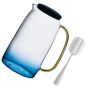 

1 Set of Large Capacity Glass Pitcher Heat-resistant Water Containers with Lid