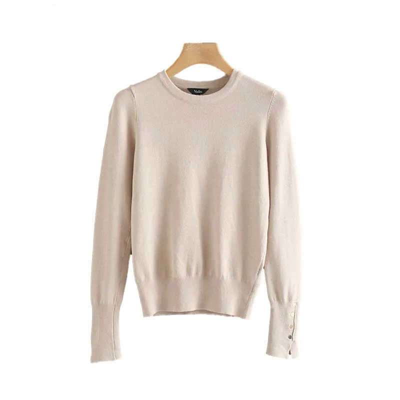 women basic knitted thin sweater O neck long sleeve stretchy solid pullovers female casual cozy sweet tops HA462 women basic knitted thin sweater O neck long sleeve stretchy solid pullovers female casual cozy sweet tops HA462