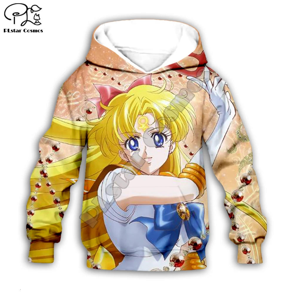 

Child Kid baby girl clothing anime Sailor Moon 3D Hoodie cartoon print daughter Sweatshirt/jacket/tshirt toddler tracksuit pant