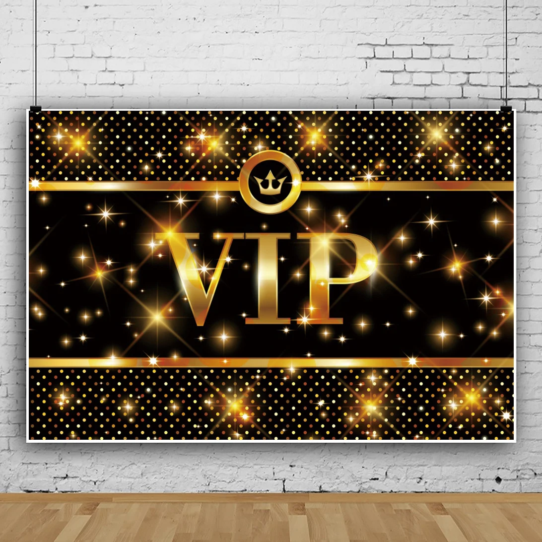 

Laeacco Brilliant Roy Birthday VIP Party Star Poster Photocall Stage Decor Portrait Photographic Background Photo Backdrops