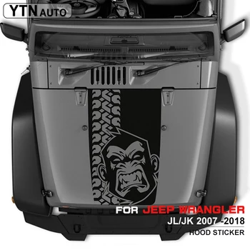 

car sticker 1Piece monkey graphic Vinyl cool car decal custom Fashion car decoration for jeep wrangler rubicon sport sahara