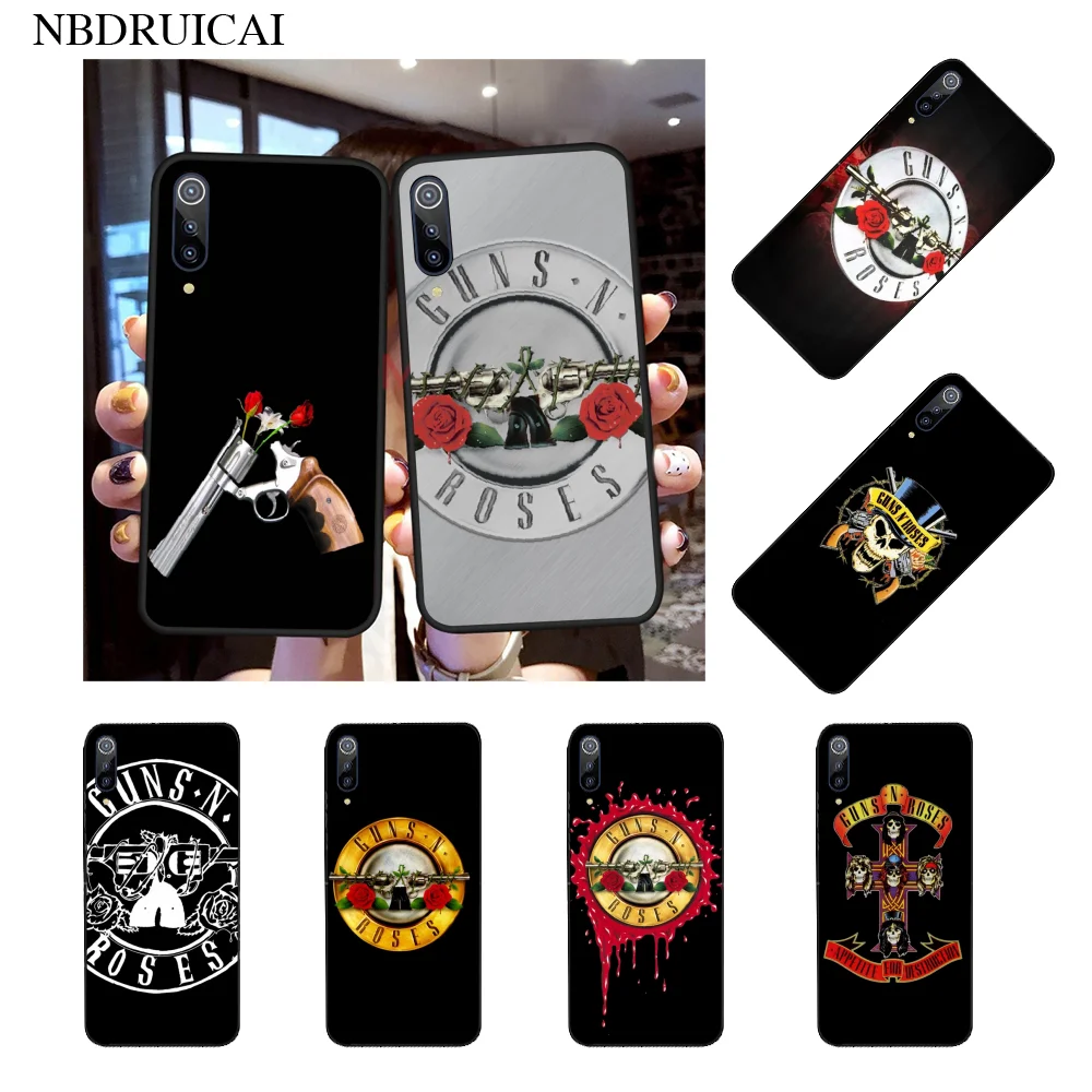 NBDRUICAI guns n roses чехол для телефона Xiaomi Mi9 9SE 8SE Pocophone F1 Mi8 Lite | Мобильные телефоны и
