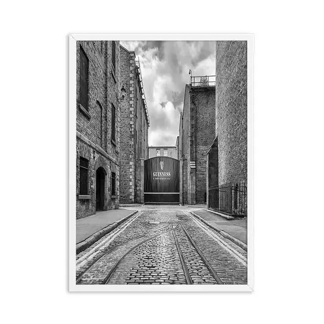 Black and White Europe Cities Photography Wall Art Canvas London Paris Poster Prints Nordic Paintings Picture for Living Room Picture A