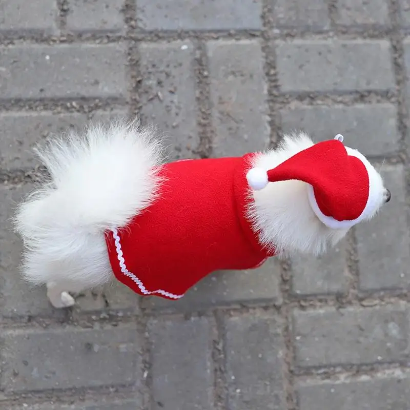 Pet Dog Cat Christmas Cloak Cute Christmas Hat Festival Shawl Winter Warm Halloween Party Costume Clothes for Pet Kitten Puppy