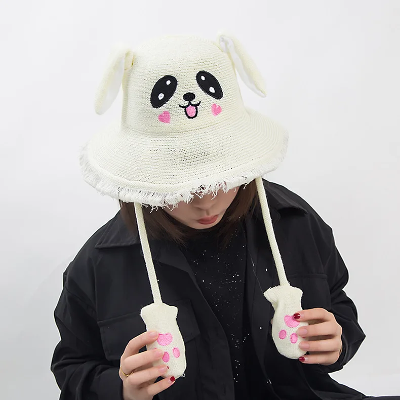 Yiwu, шапка для родителей и детей с ушками из мультфильма, красная шляпа в стиле знаменитостей, летняя воздушная сумка в стиле колледжа