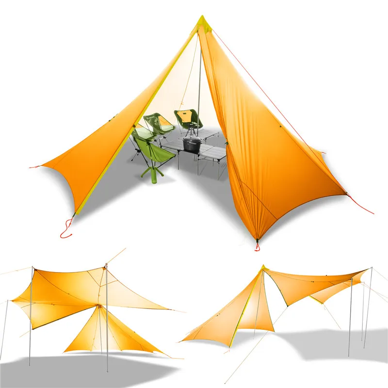 10 человек Сверхлегкий Открытый Кемпинг палатка teepee метание водонепроницаемый палатка Внутренняя палатка Сверхлегкая туристическая палатка