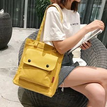 Холст сумка складная женская сумка-шоппер Женская Повседневная сумка для покупок большой емкости