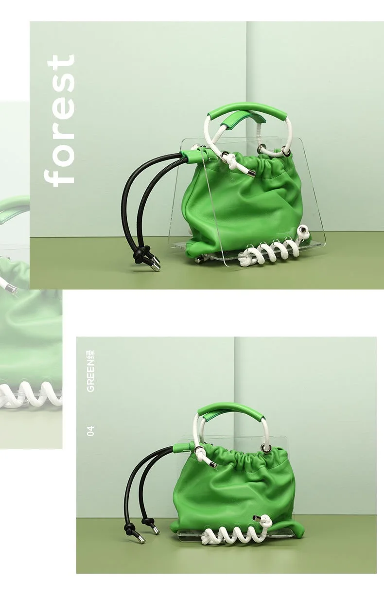 Song Zuer с посылка, маленький дизайн, новинка, акриловая прозрачная посылка, полный пейзаж, женская сумка на плечо