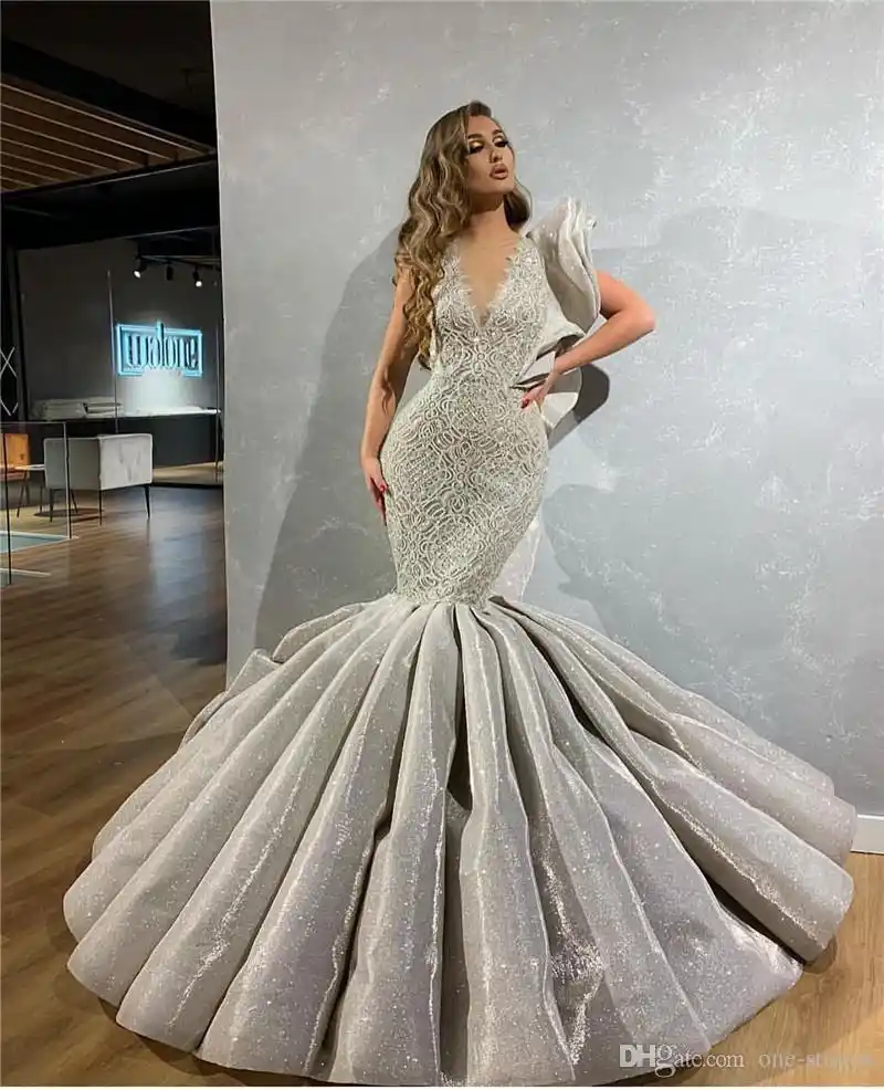 silver plus size bridesmaid dresses