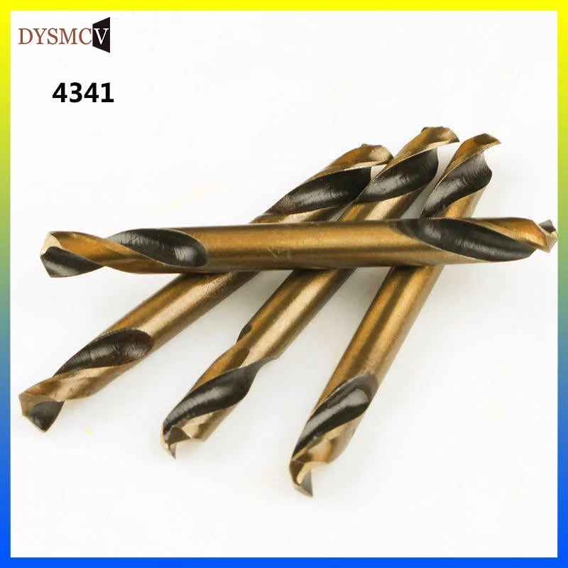 스테인리스 스틸용 더블 헤드 트위스트 드릴, 3.0mm- 3.2mm 3.5mm 4.0mm 4.5mm 5.1mm5.2mm5.5mm 6.0mm 4341HSS-CO 코발트 드릴, 10 개