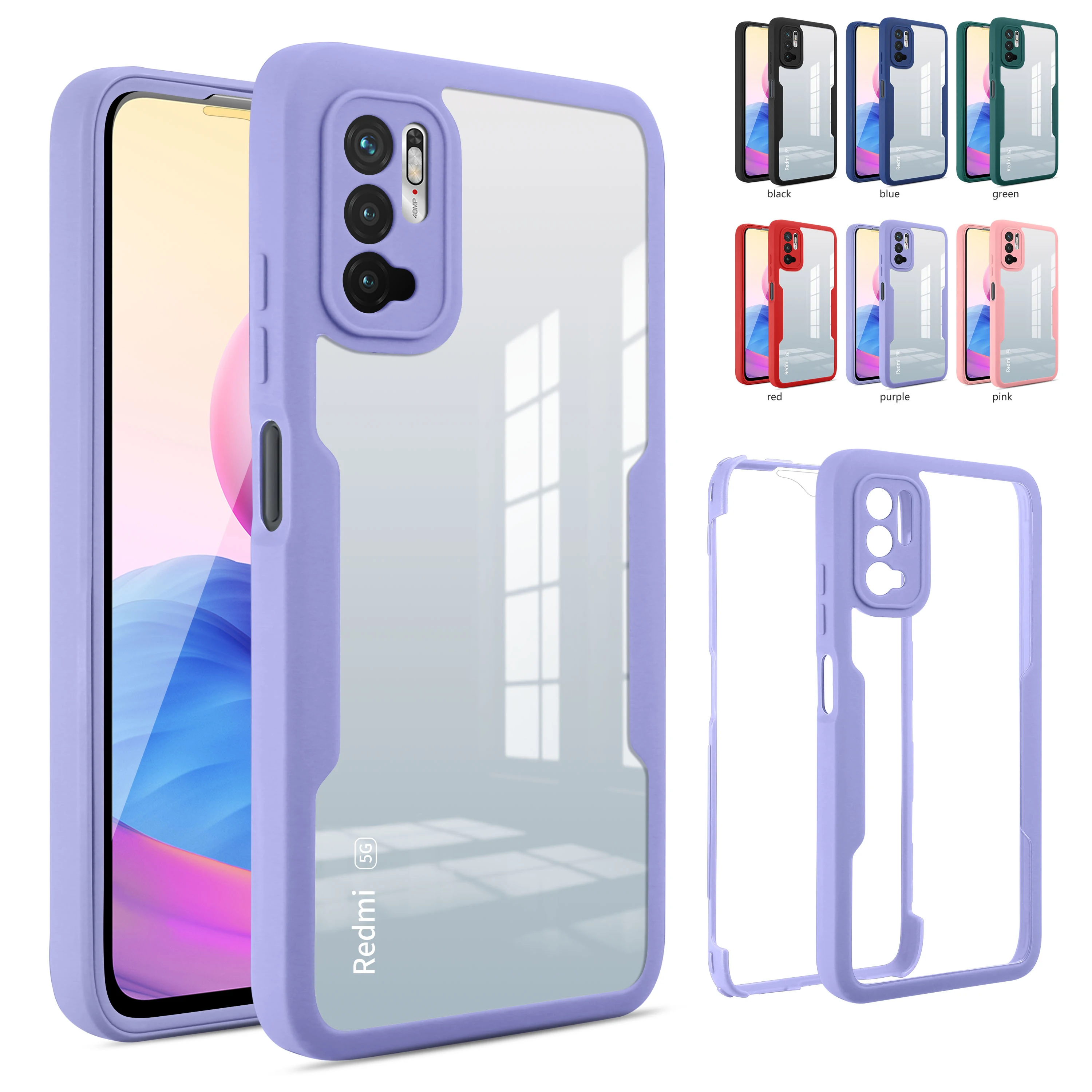 Акриловый чехол для Xaiomi POCO X3 Pro M3 Redmi Note 10 9 Max 9S 10S HD прозрачный защитный экрана 9A 9C 9T