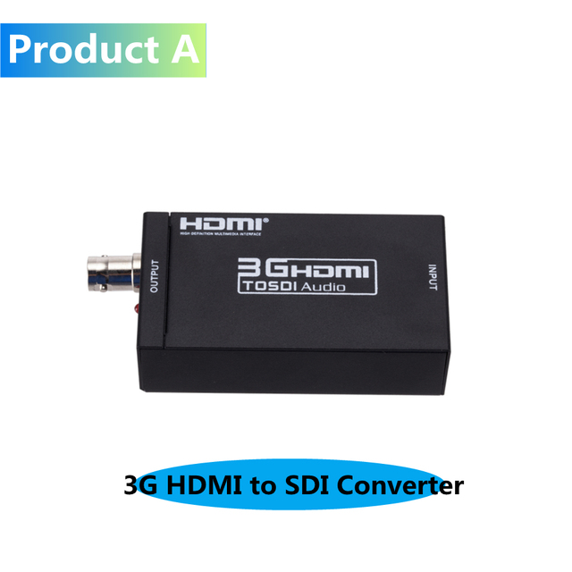 3G HDMI-compatible to SDI Converter SDI Adapter Audio HD-SDI/3G-SDI Adapter BNC 1080P DAC Converter for Monitor HDTV