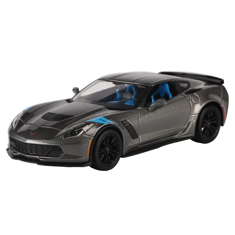 Гоночная трансформерная модель автомобиля Maisto 1:24 2017 Corvette Grand Sport из сплава