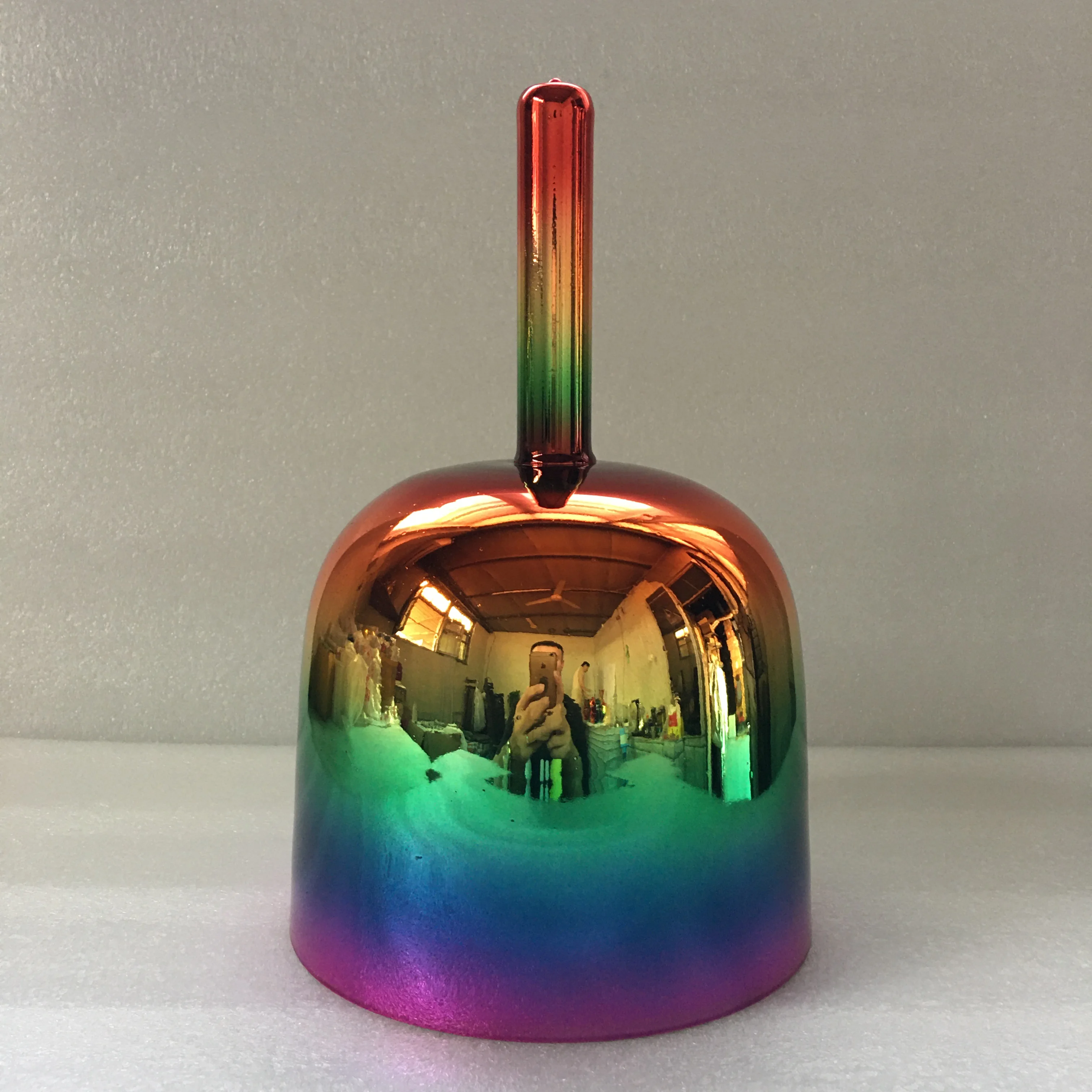 

Хрустальная Поющая ручка Чаша 3 Октава смешанных цветов B note корона чакра 432 Гц для звукозаживления.