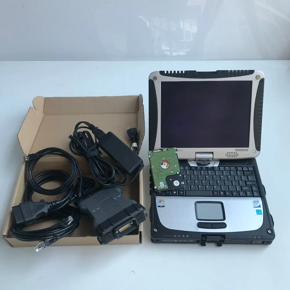  Mb star c6 vci diagnóstico escáner CAN DOIP protocolo hdd con ordenador portátil cf19 pantalla táct