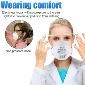 

3M 8000 N 95 Face Mouth Mask Anti Pollution Anti Dust Particulate Respirator Dust Mask