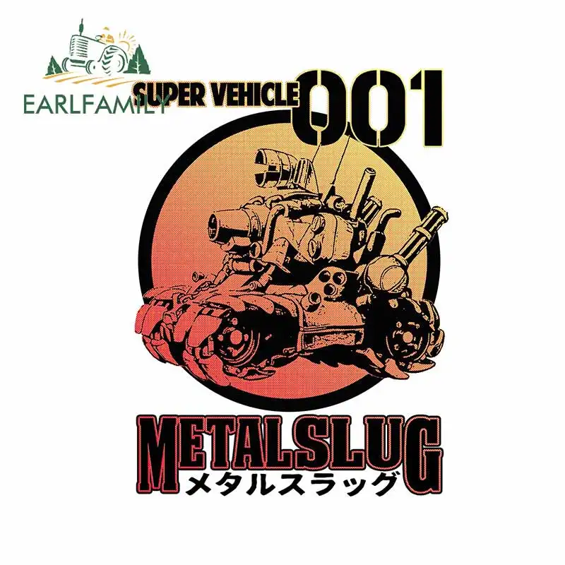 

EARLFAMILY 13cm x 12.9cm for Metalslug Arcade Fine Decal Body for Car DIY Custom Printing Bumper Window Decoration Car Stickers
