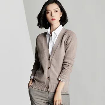 

2020 Minimalist Women Sweater Spring Autumn Cardigan Single Breasted Sweater