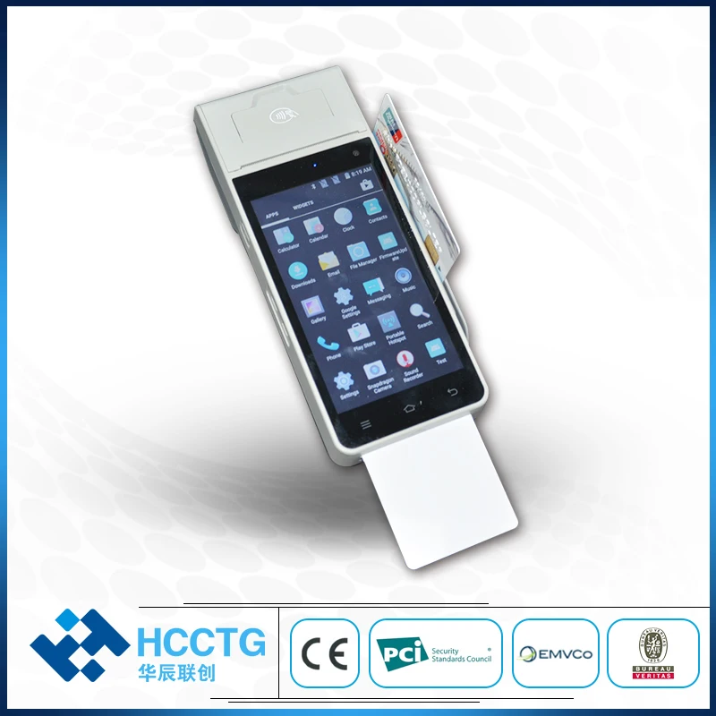 Высокое качество 4G/WiFi/Bluetooth Мобильный портативный POS терминал Android POS с принтером HCC-Z90